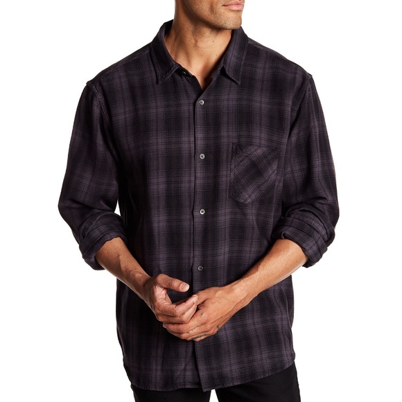 NWT Velvet by Graham Spencer checkered plaid shirt